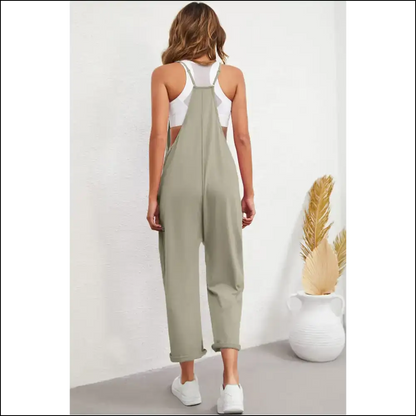 Needful Things Chic Green Pocketed Jumpsuit: Hug! 🐸 - Rose Red / s - Jumpsuits & Rompers on Sale Worldwide Shipping