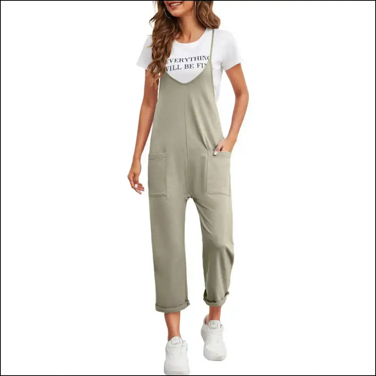 Needful Things Chic Green Pocketed Jumpsuit: Hug! 🐸 - s - Jumpsuits & Rompers on Sale Worldwide Shipping