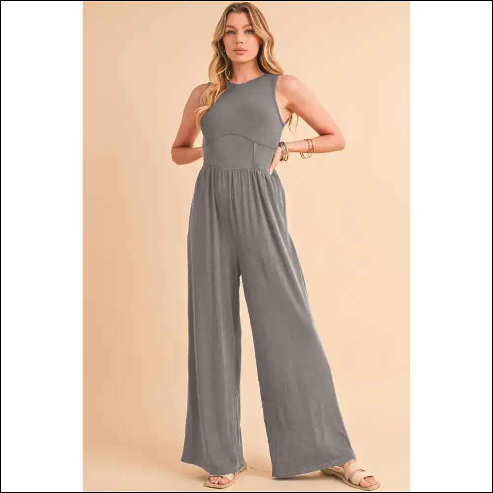 Needful Things: Chic Medium Grey Jumpsuit - one Piece Zero Problems! 😜 - s - Jumpsuits & Rompers on Sale Worldwide Shipping