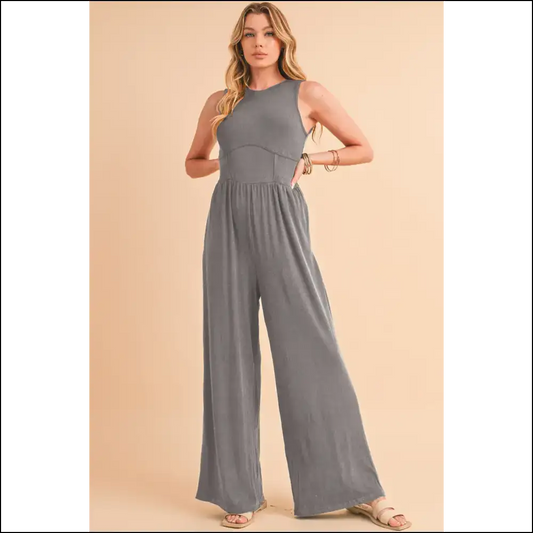 Needful Things: Chic Medium Grey Jumpsuit - one Piece Zero Problems! 😜 - s - Jumpsuits & Rompers on Sale Worldwide Shipping