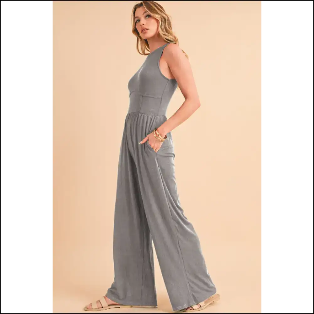 Needful Things: Chic Medium Grey Jumpsuit - one Piece Zero Problems! 😜 - Black / s - Jumpsuits & Rompers on Sale Worldwide Shipping
