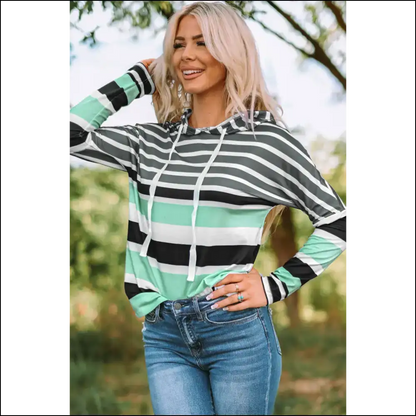 Needful Things: Chic Multicolor Striped Hoodie of Awesomeness 🌈 - Sweatshirts & Hoodies on Sale Worldwide Shipping