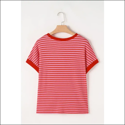 Needful Things: Chic Pink Stripe Tee - so Fetch 💖 (or Die Trying) - t Shirts on Sale Worldwide Shipping