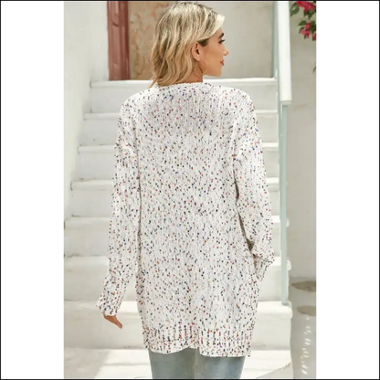 Needful Things: Chic White Dotted Cardigan - Polka Dotty I’m Knot Kidding! 🤪 - Cardigans on Sale Worldwide Shipping