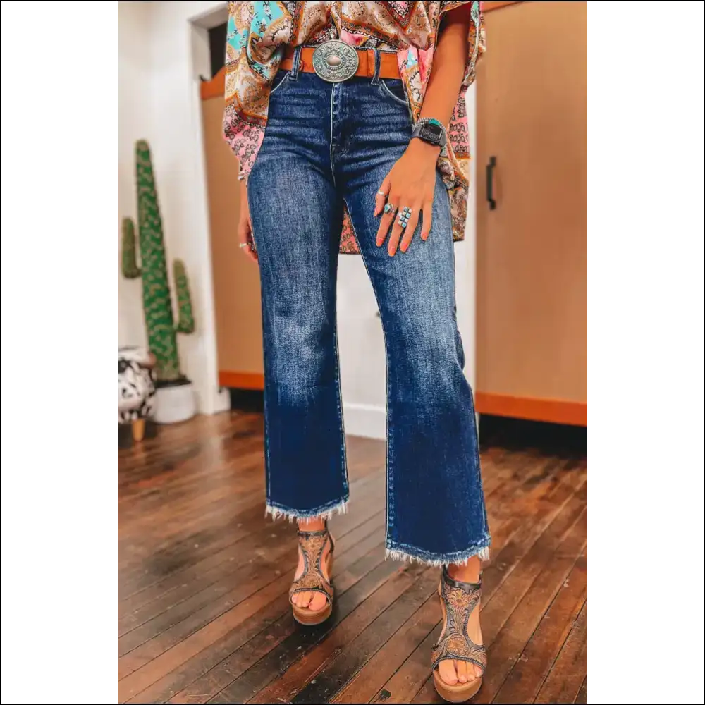 Needful Things: High Waist Flared Jeans - Pants so Good They’re Basically a Time Machine 👖🕰️ - Sail Blue / 4 - on Sale Worldwide Shipping