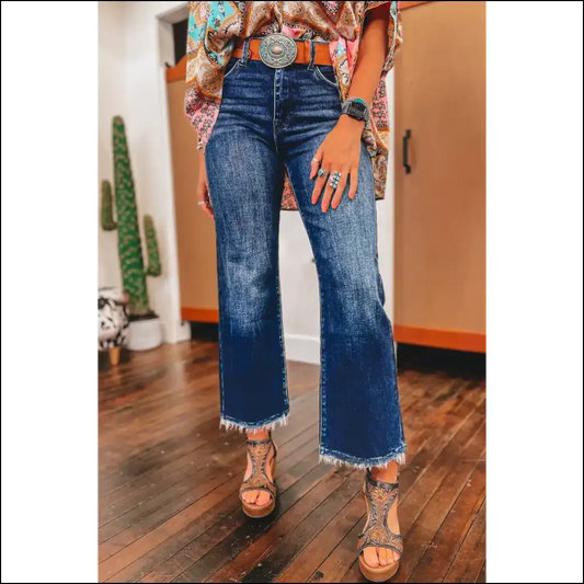 Needful Things: High Waist Flared Jeans - Pants so Good They’re Basically a Time Machine 👖🕰️ - Sail Blue / 4 - on Sale Worldwide Shipping
