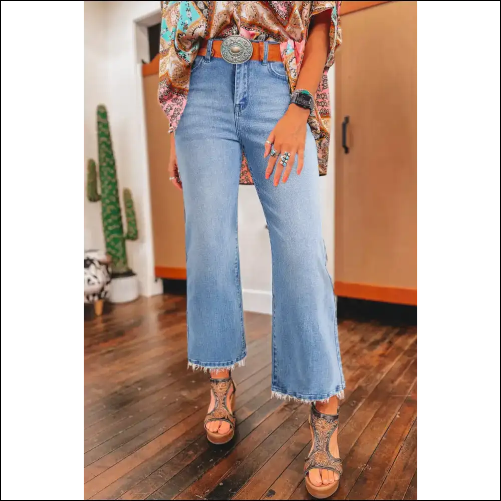 Needful Things: High Waist Flared Jeans - Pants so Good They’re Basically a Time Machine 👖🕰️ - Beau Blue / 4 - on Sale Worldwide Shipping