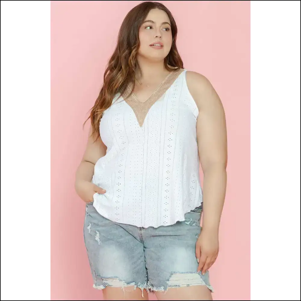 Needful Things: Holy Guipure Lace Tank Batqueen! 👑 - Plus Size Tops on Sale Worldwide Shipping