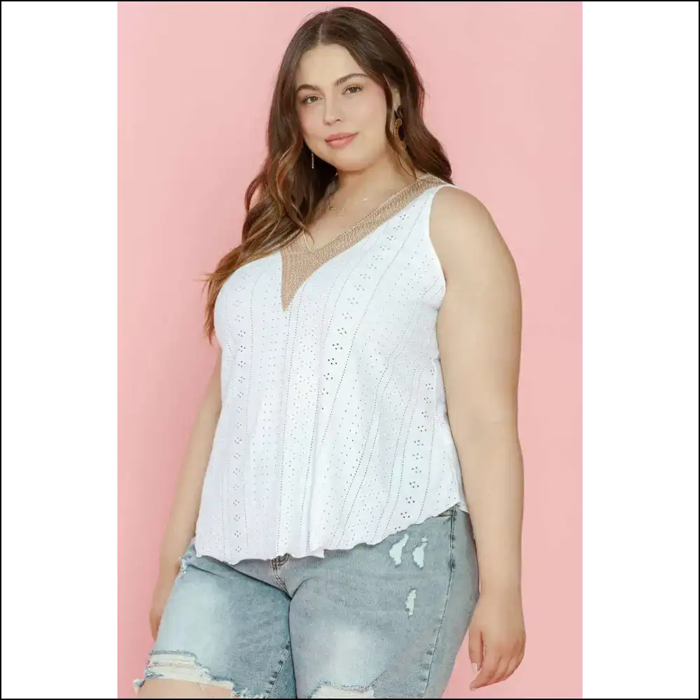 Needful Things: Holy Guipure Lace Tank Batqueen! 👑 - Plus Size Tops on Sale Worldwide Shipping