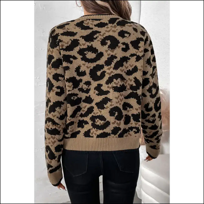 Needful Things: Leopard Print Bow Cardigan - Fierce Brown! 🐆 Down Bitches - Cardigans on Sale Worldwide Shipping