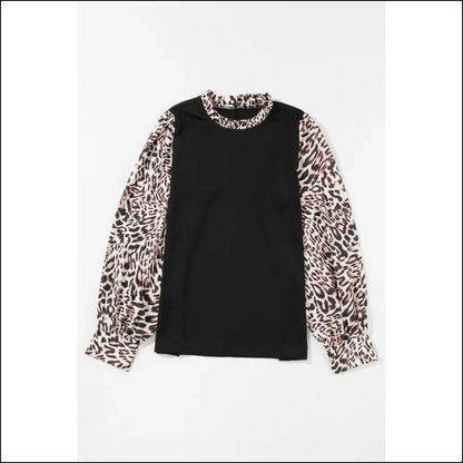 Needful Things: Leopard Print Lantern Sleeve Blouse - so Fierce it Roars! 🐆 - Blouses on Sale Worldwide Shipping
