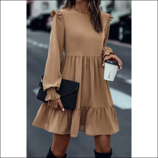 Needful Things: Light French Beige Dress – Dressed to Kill (literally?) 😈 - s - Short Dresses on Sale Worldwide Shipping