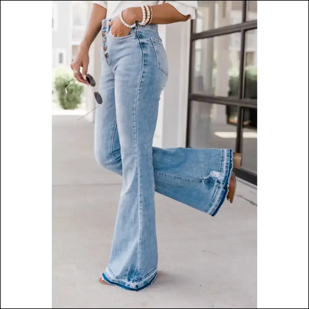 Needful Things: my Butt Looks Good in these Blue Light Wash Jeans 👖✨ High Waisted - on Sale Worldwide Shipping