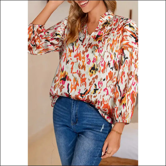 Needful Things: my Closet’s Having a Chic Multicolor Ruffle Blouse Party 🎉 - Multicolour / s - Blouses on Sale Worldwide Shipping