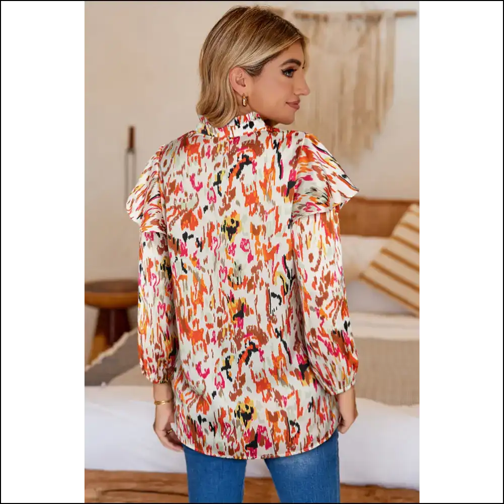 Needful Things: my Closet’s Having a Chic Multicolor Ruffle Blouse Party 🎉 - Blouses on Sale Worldwide Shipping