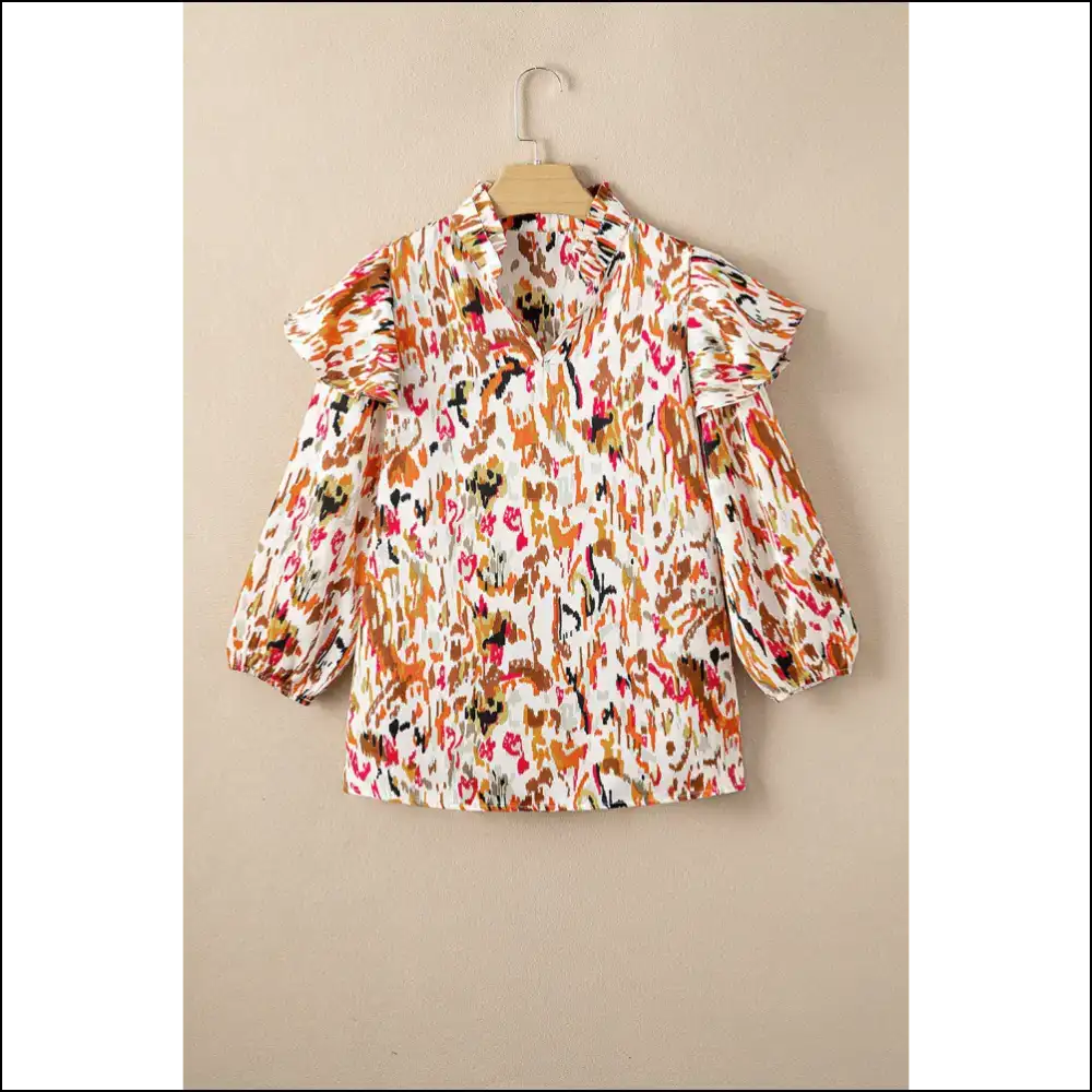 Needful Things: my Closet’s Having a Chic Multicolor Ruffle Blouse Party 🎉 - Blouses on Sale Worldwide Shipping