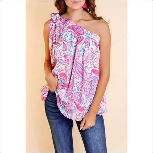 Needful Things: Paisley Party Up Top (arms Optional 🤪) - Multicolour / s - Sleeveless Shirts Tank Tops on Sale Worldwide Shipping