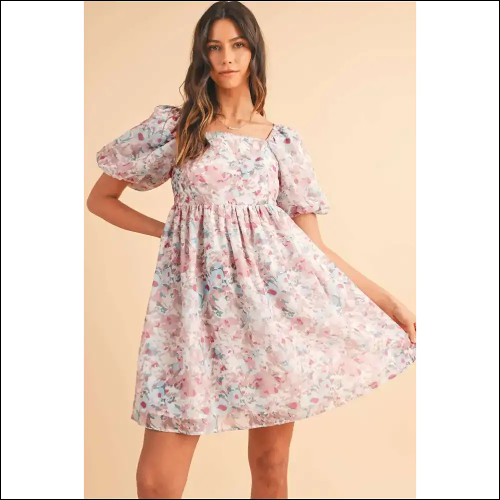 Needful Things: Pink Floral Disaster (but Make it Fashion) 🌸 - Short Dresses on Sale Worldwide Shipping