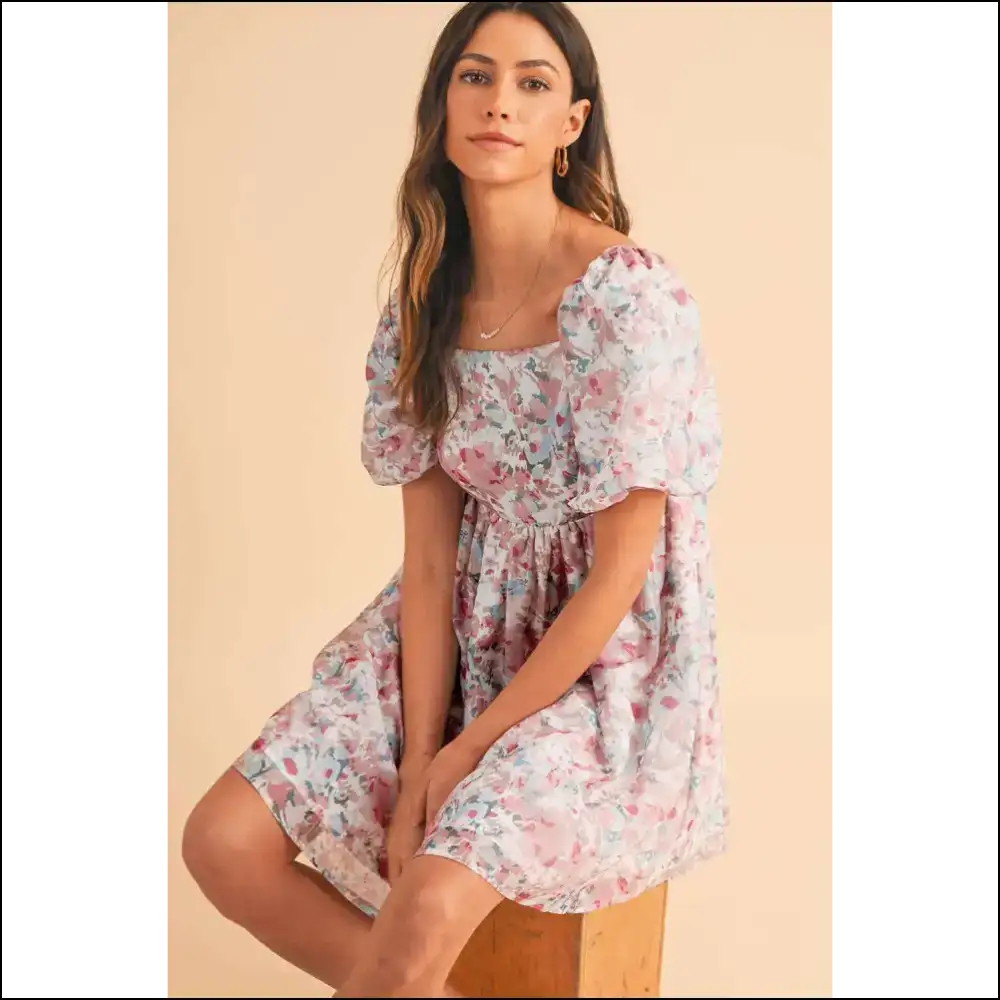 Needful Things: Pink Floral Disaster (but Make it Fashion) 🌸 - Short Dresses on Sale Worldwide Shipping