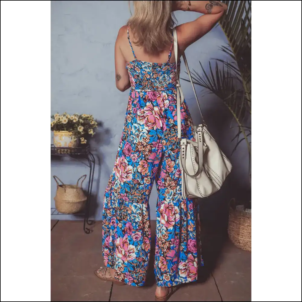 Needful Things: Pink Floral Jumpsuit - One-piece Wonder or Wardrobe Malfunction? 🌸 - Jumpsuits & Rompers on Sale Worldwide Shipping