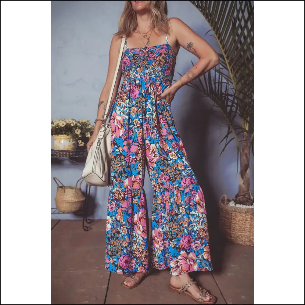 Needful Things: Pink Floral Jumpsuit - One-piece Wonder or Wardrobe Malfunction? 🌸 - Jumpsuits & Rompers on Sale Worldwide Shipping