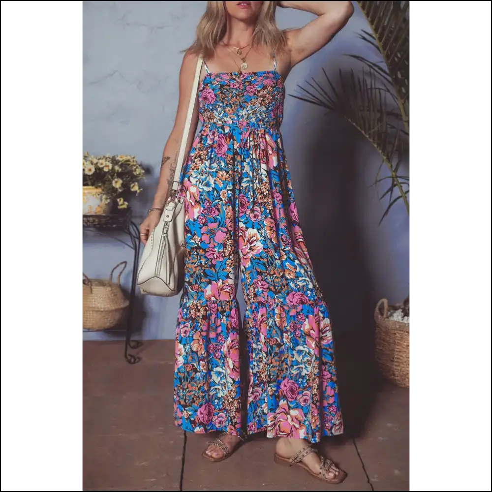 Needful Things: Pink Floral Jumpsuit - One-piece Wonder or Wardrobe Malfunction? 🌸 - Jumpsuits & Rompers on Sale Worldwide Shipping