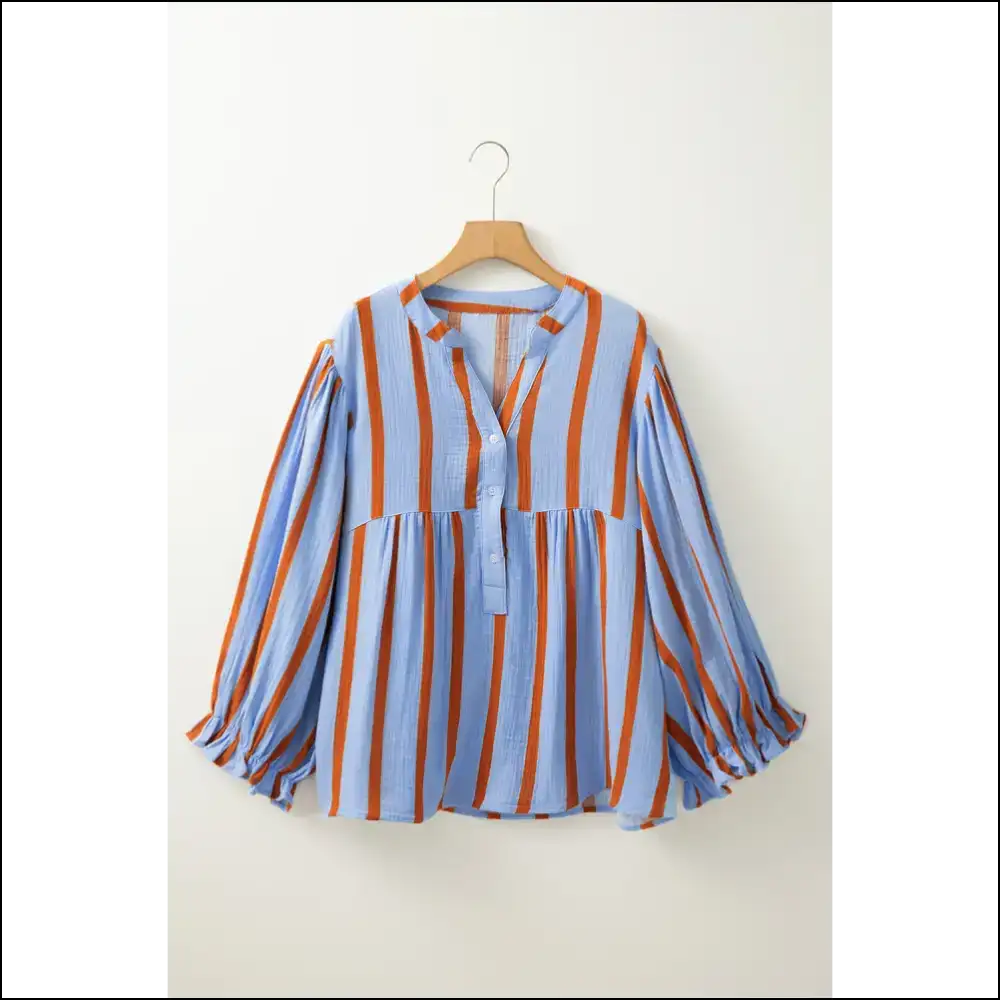 Needful Things: Sky Blue Ruffle Sleeve Blouse - from ?Meh’ to ’ Yeah!’ 😜 - Blouses on Sale Worldwide Shipping