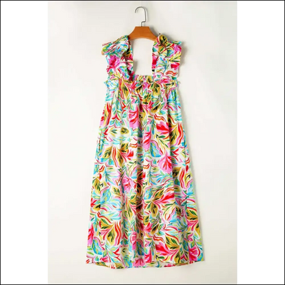 Needful Things: White Floral Print Dress – Dangerously Chic! 🌼 - Midi Dresses on Sale Worldwide Shipping