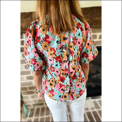 Needful Things: White Frilled Floral Apocalypse Chic 😈 - Blouses on Sale Worldwide Shipping