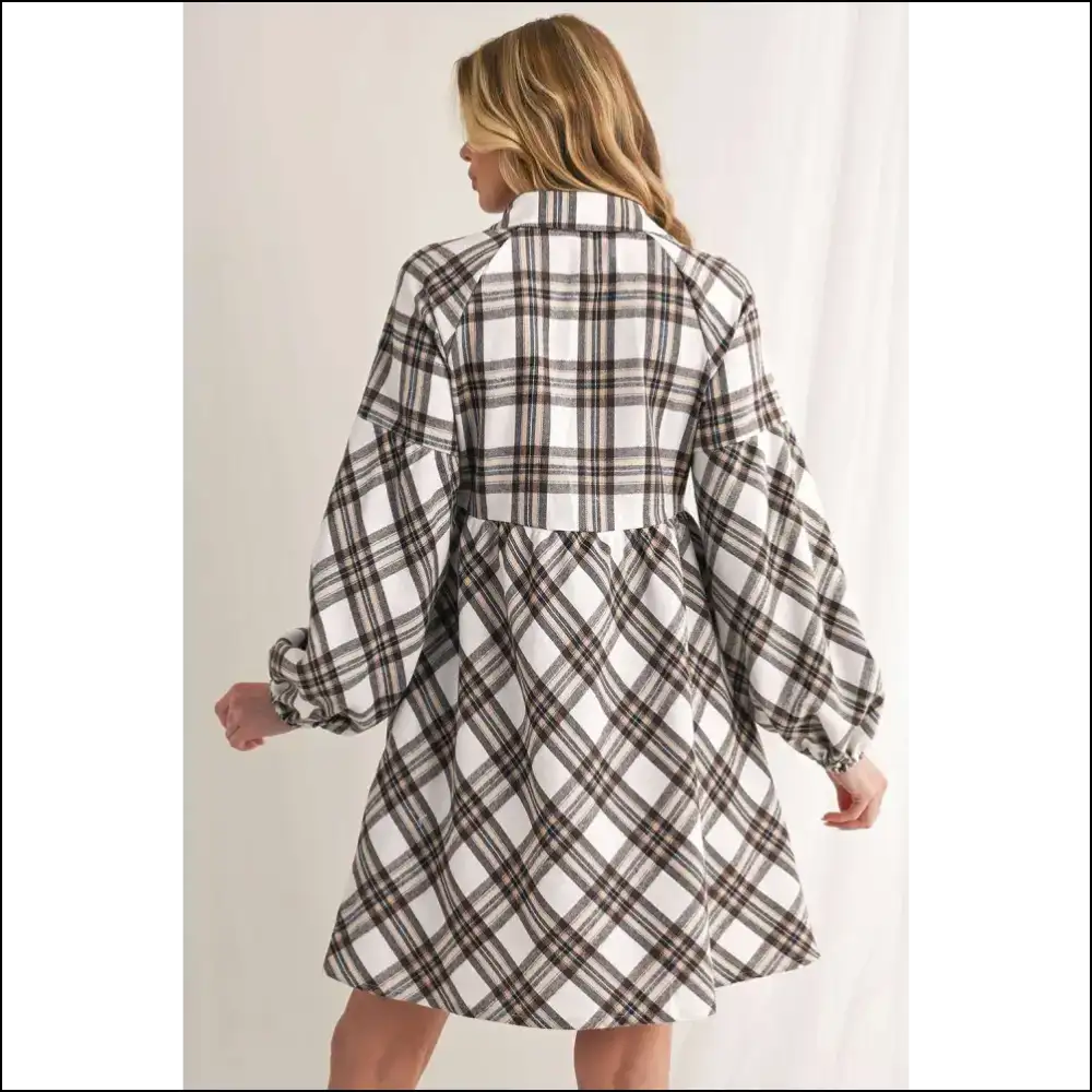 Needful Things: White Plaid Bubble Dress - so Good It’s Scary 😈 - Short Dresses on Sale Worldwide Shipping