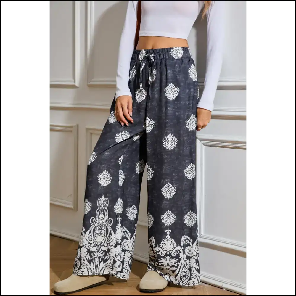 Needful Things: Wide Leg Pants so Comfy! Goddess - Black / s - on Sale Worldwide Shipping