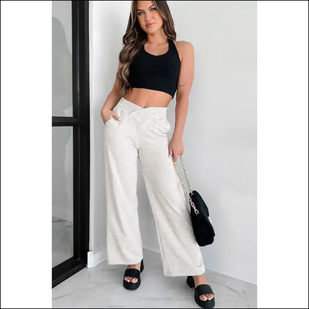 Needful Things: your Legs Deserve Wide Leg Lounge Pants 🍑 Grey Hugs! - on Sale Worldwide Shipping