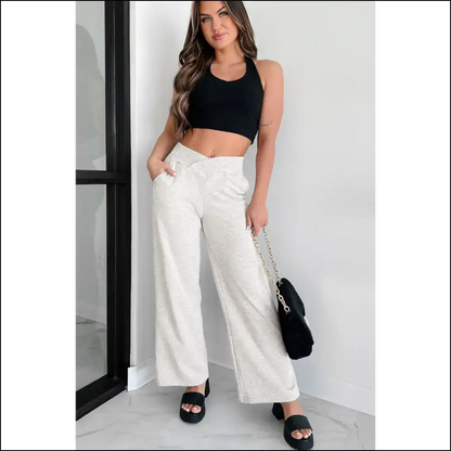 Needful Things: your Legs Deserve Wide Leg Lounge Pants 🍑 Grey Hugs! - on Sale Worldwide Shipping