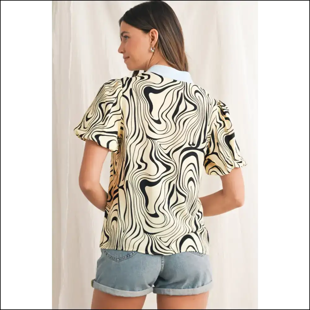 Needful Things: Zebra Puff Sleeve? i Did! 🦓 Unleash the Beast! - Blouses on Sale Worldwide Shipping