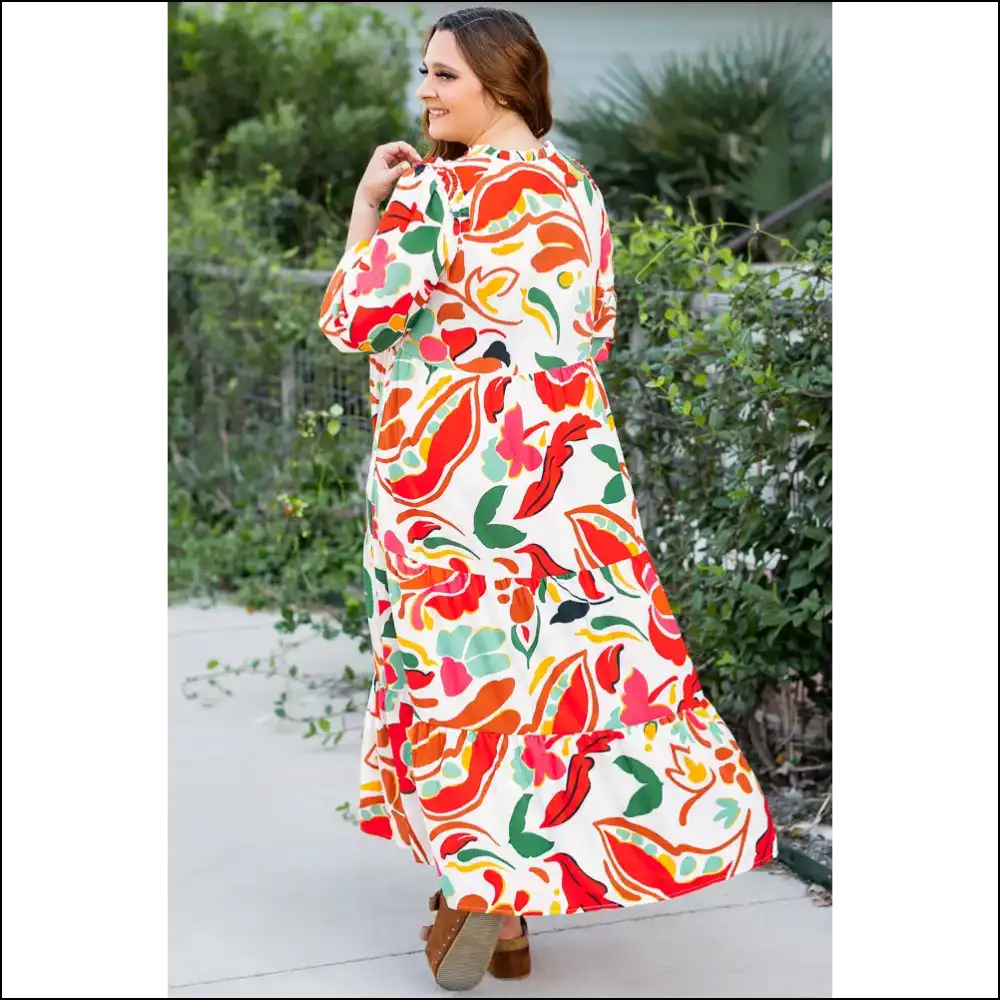 Orange Abstract Tie Dress: Hide your Snacks Honey We’re Going out! 🤪 Needful Things - Plus Size Dresses on Sale Worldwide Shipping