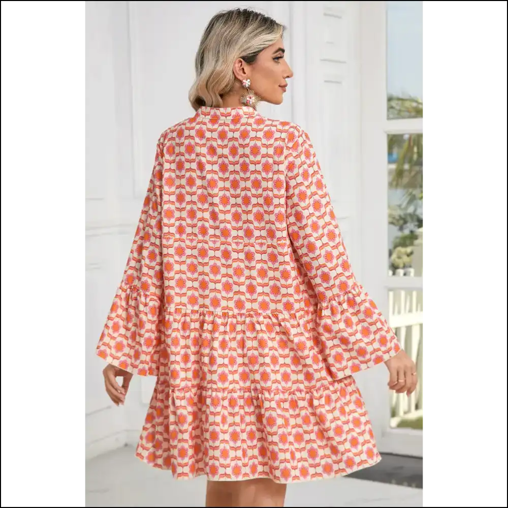 Orange Floral Mini Dress: Needful Things’ ?Oops! I’m Adorable’ 🌼 - Short Dresses on Sale Worldwide Shipping