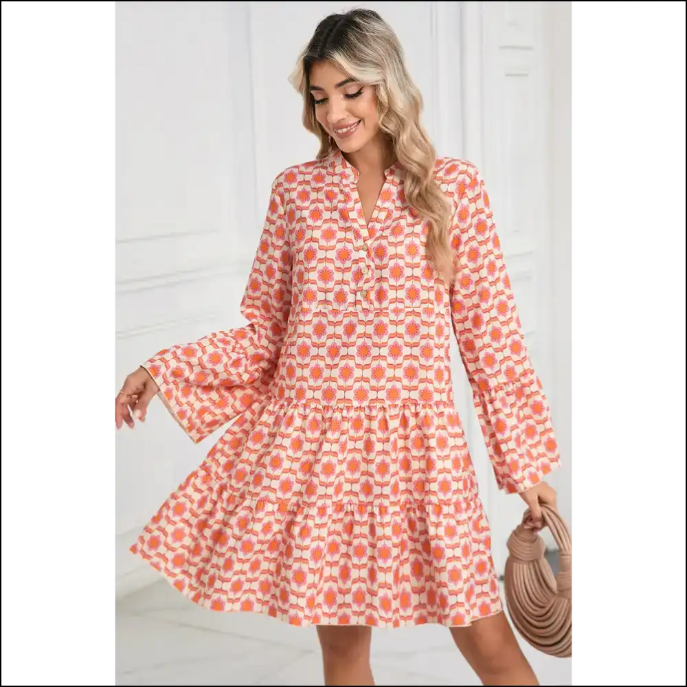 Orange Floral Mini Dress: Needful Things’ ?Oops! I’m Adorable’ 🌼 - Short Dresses on Sale Worldwide Shipping