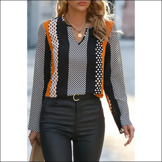 Orange Polka Dot Domination: Chic 🔥 from Needful Things - s - Blouses on Sale Worldwide Shipping