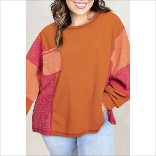 Orange you Glad Found this Vibrant Wfle Top ? 😉 Needful Things - 1x - Plus Size Tops on Sale Worldwide Shipping
