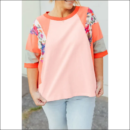 Orange you Glad this Vibrant Floral Top Fits? 😂 Needful Things - 1x - Plus Size Tops on Sale Worldwide Shipping
