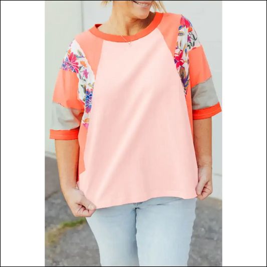 Orange you Glad this Vibrant Floral Top Fits? 😂 Needful Things - 1x - Plus Size Tops on Sale Worldwide Shipping