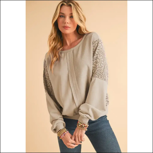 Parchment Crochet Patchwork: Needful Things’ ?Did Grandma Knit This?’ Hoodie 👵 - s - Sweatshirts & Hoodies on Sale Worldwide Shipping