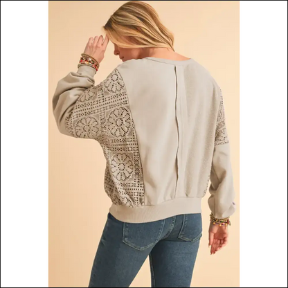Parchment Crochet Patchwork: Needful Things’ ?Did Grandma Knit This?’ Hoodie 👵 - Sweatshirts & Hoodies on Sale Worldwide Shipping