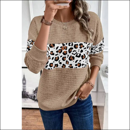 Parchment Leopard Quilted: so Comfy it Roars! 🐆 Needful Things - s - Sweatshirts & Hoodies on Sale Worldwide Shipping
