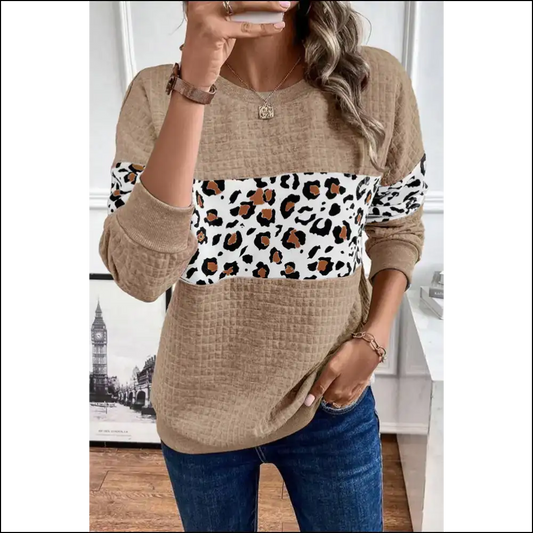 Parchment Leopard Quilted: so Comfy it Roars! 🐆 Needful Things - s - Sweatshirts & Hoodies on Sale Worldwide Shipping