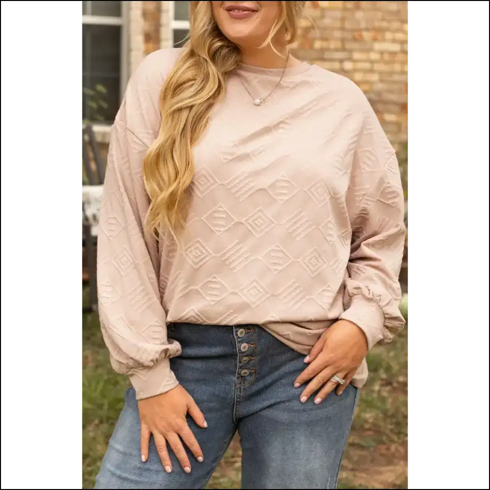 Parchment Perfection: Size Textured Drop Dead Gorgeous! 💀 Needful Things - 1x - Plus Tops on Sale Worldwide Shipping