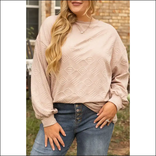 Parchment Perfection: Size Textured Drop Dead Gorgeous! 💀 Needful Things - 1x - Plus Tops on Sale Worldwide Shipping