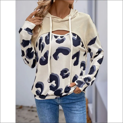 Perfee Faux Layered Long Sleeve Drawstring Hoodie - Hoodies Sweatshirts & on Sale Worldwide Shipping