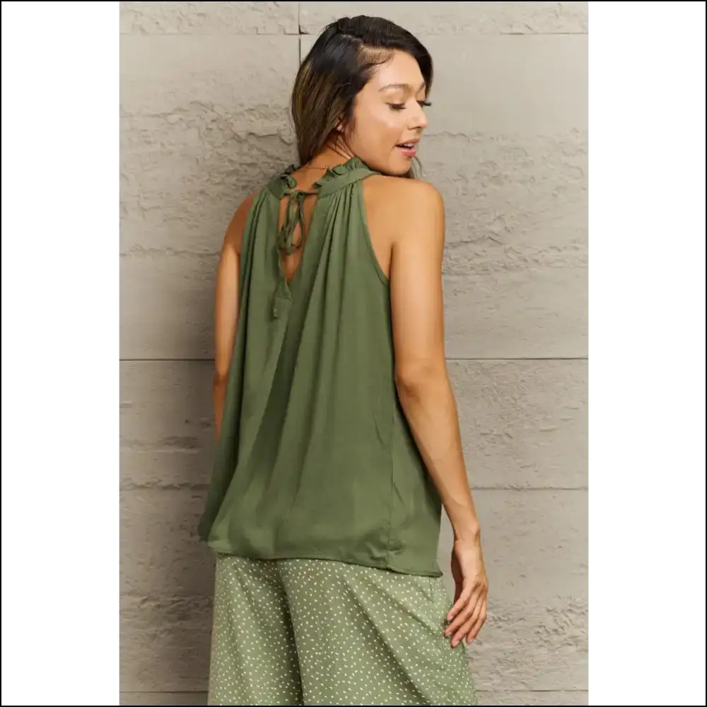 Perfee Mock Neck Tank: Look Fab Feel Like a Fashionista ?️✨ - Tank Tops on Sale Worldwide Shipping