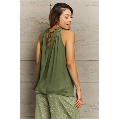 Perfee Mock Neck Tank: Look Fab Feel Like a Fashionista ?️✨ - Tank Tops on Sale Worldwide Shipping
